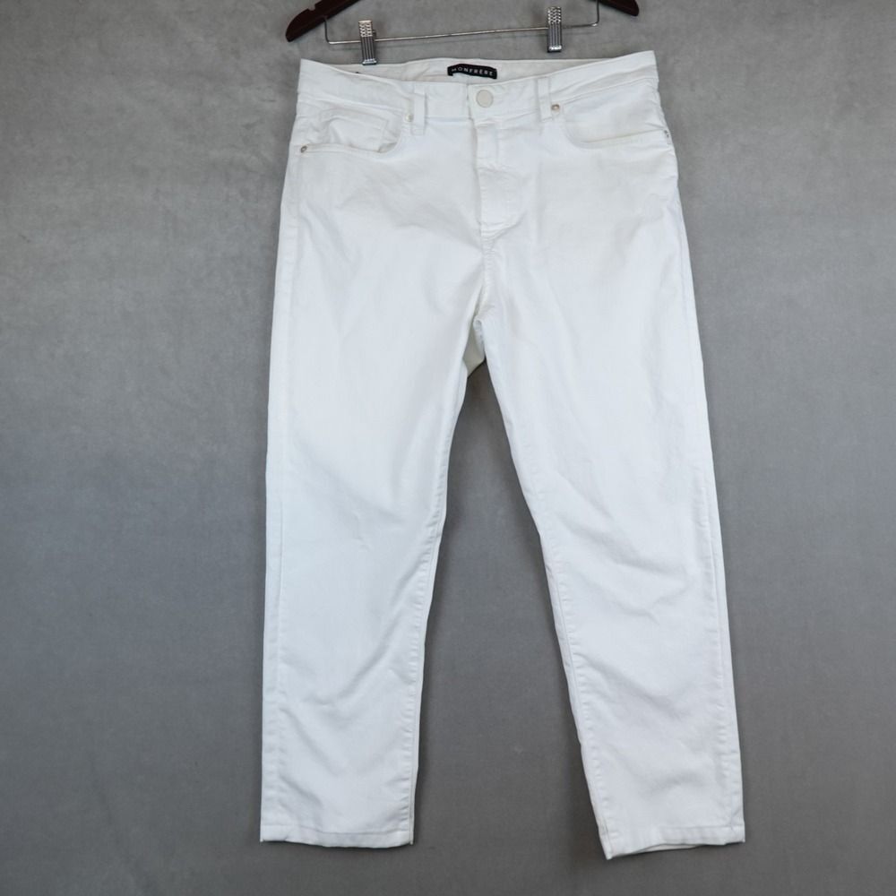 Monfrere Jeans Men 36x27 Pants Brando Blanc Straight Stretch Japan Denim USA